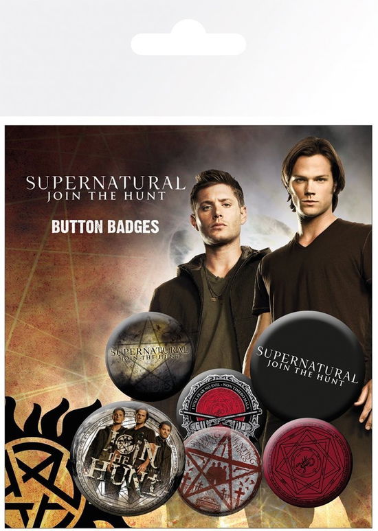 Supernatural Saving People Badge Pack - Supernatural - Koopwaar - SUPERNATURAL - 5028486326051 - 