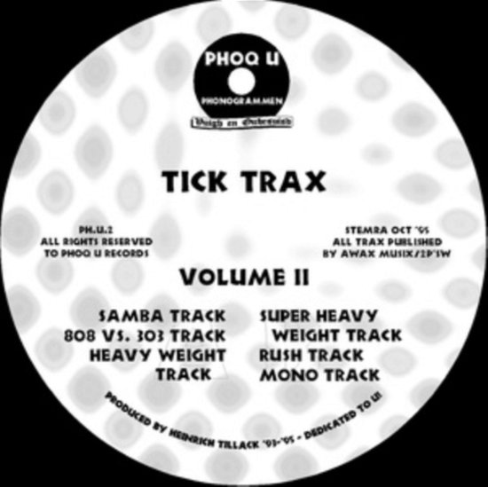Cover for Tick Trax · Volume II EP (LP) [Remastered edition] (2021)