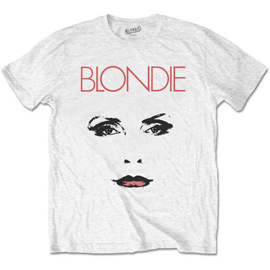 Cover for Blondie · Blondie Unisex T-Shirt: Staredown (T-shirt) [size L] [White - Unisex edition]