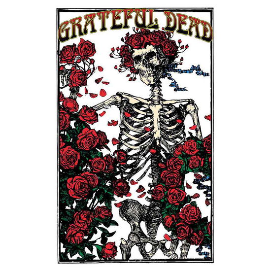 Grateful Dead Textile Poster: Skeleton & Rose - Grateful Dead - Mercancía -  - 5056365716051 - 