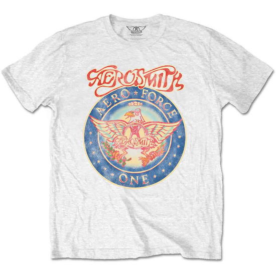 Cover for Aerosmith · Aerosmith Unisex T-Shirt: Aero Force (T-shirt) [size S] [White - Unisex edition]