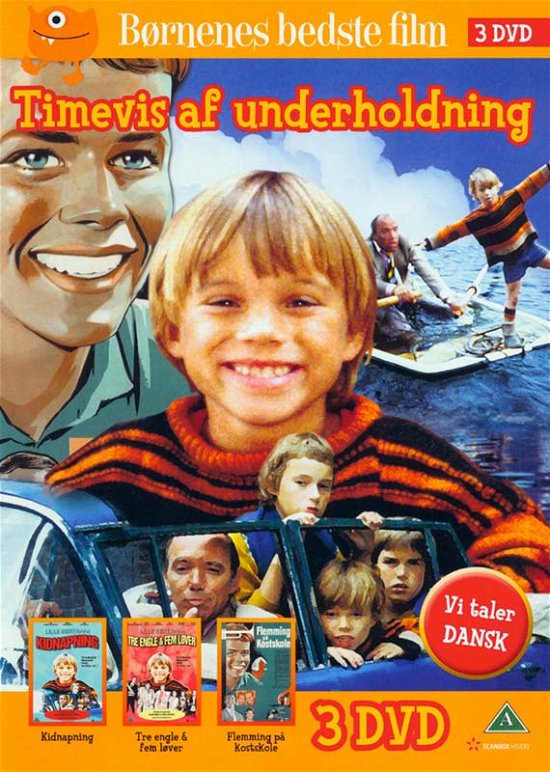 Kidnapning (1982) + Tre Engle Og Fem Løver (1982) + Flemming På Kostskole (1961) [DVD] - Børneboks  2 - Film - HAU - 5706117131051 - 25. september 2023