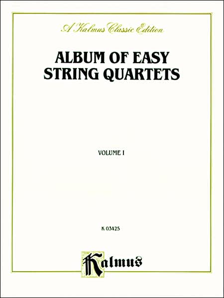 Cover for Alfred Publishing · Album of Easy String Quartets (Paperback Book) [Kalmus, Pck edition] (1985)