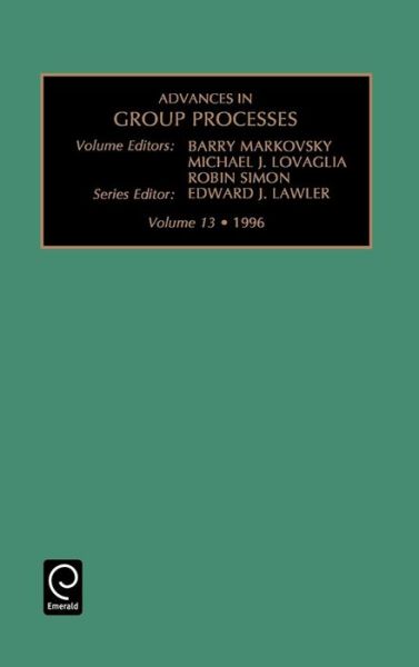 Cover for Michael J. Lovaglia · Advances in Group Processes - Advances in Group Processes (Hardcover Book) (1996)