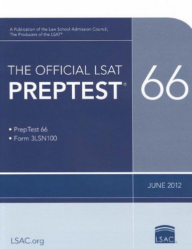 Cover for Law School Admission Council · The Official Lsat Preptest 66: (June 2012 Lsat) (Paperback Book) (2012)