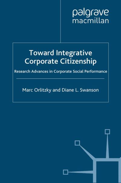 Cover for Orlitzky · Toward Integrative Corporate C (Book) (2008)