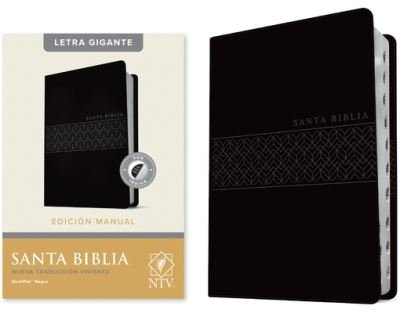 Cover for Tyndale House Publishers · Santa Biblia Ntv, Edición Manual, Letra Gigante (Letra Roja, Sentipiel, Negro, Índice) (Leather Book) (2022)