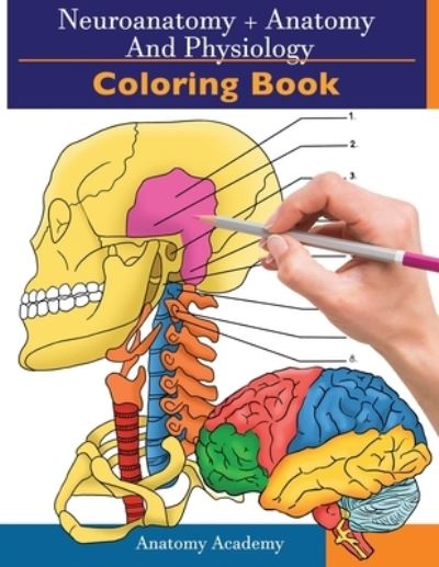 Cover for Clement Harrison · Neuroanatomy + Anatomy and Physiology Coloring Book: 2-in-1 Collection Set Incredibly Detailed Self-Test Color workbook for Studying and Relaxation (Paperback Book) (2021)