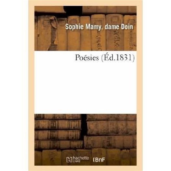 Cover for Doin-s · Poesies (Pocketbok) [French edition] (2013)