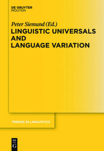 Cover for Peter Siemund · Linguistic Universals and Language Vari (Book) (2011)
