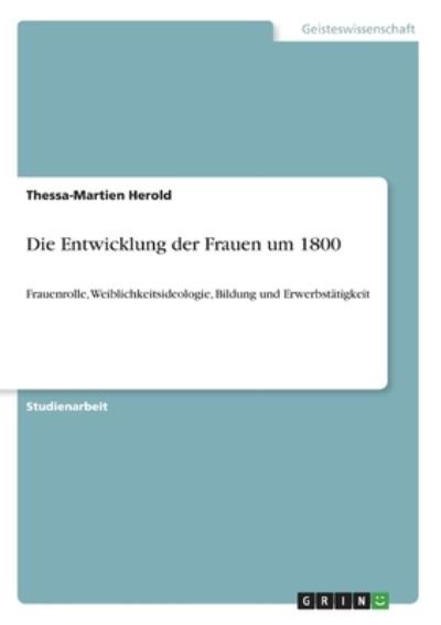 Cover for Herold · Die Entwicklung der Frauen um 18 (Bog)