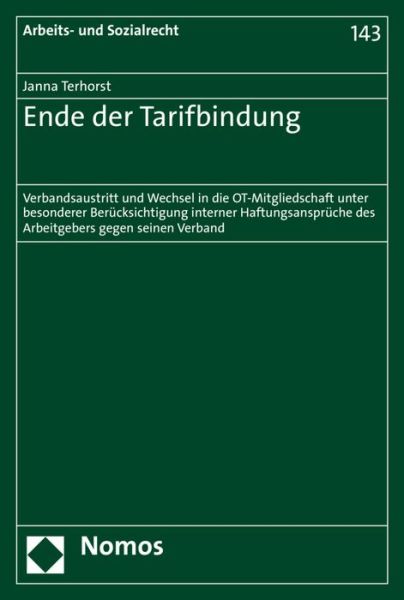 Cover for Terhorst · Ende der Tarifbindung (Book) (2016)