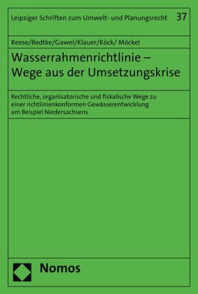Cover for Reese · Wasserrahmenrichtlinie - Wege aus (Book) (2018)
