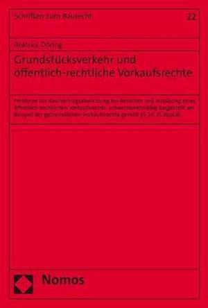 Cover for Döring · Grundstücksverkehr und öffentlic (Book) (2020)