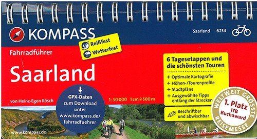 Cover for Mair-Dumont / Kompass · Kompass Fahrradführer 6254: Saarland (Book) (2013)