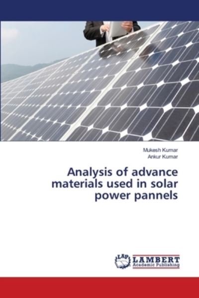 Cover for Kumar · Analysis of advance materials use (Bok) (2020)