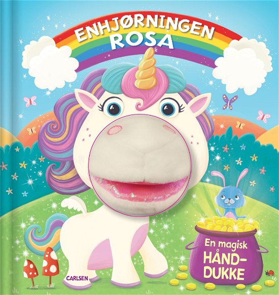 Enhjørningen Rosa - En bog med hånddukke - . - Books - CARLSEN - 9788711911051 - April 30, 2019