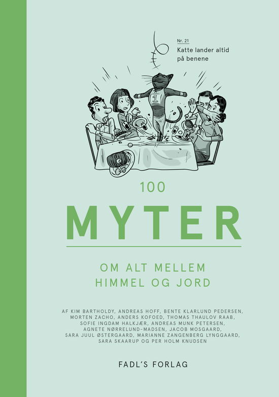 Cover for 100 myter: 100 myter om alt mellem himmel og jord (Hardcover Book) [1st edition] (2019)