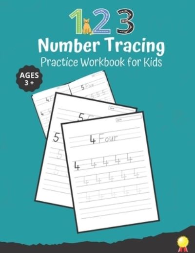 Cover for Edrovely Publishing · 123 Number Tracing Practice Workbook for Kids: Practice Workbook To Learn writing Numbers From 1 To 98 For Preschoolers And Kindergartens. (Pocketbok) (2022)