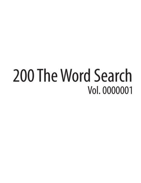 Cover for Iamw Ch · 200 The word search (Paperback Book) (2020)