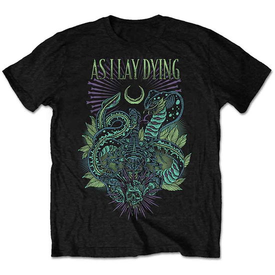 As I Lay Dying Unisex T-Shirt: Cobra (Retail Pack) - As I Lay Dying - Gadżety -  - 9950670226051 - 