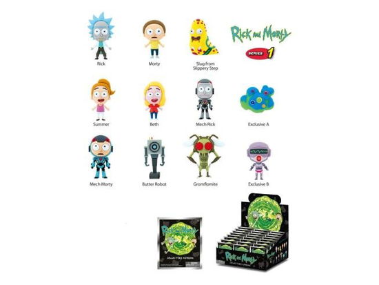 Rick and Morty 3D PVC-Taschenanhänger Series 1 Dis -  - Fanituote -  - 0077764750052 - perjantai 25. lokakuuta 2024