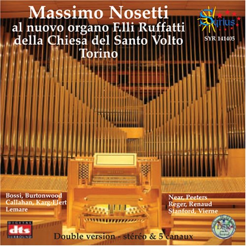 Cover for Nosetti Massimo · Organ Recital Syrius Klassisk (CD) (2007)
