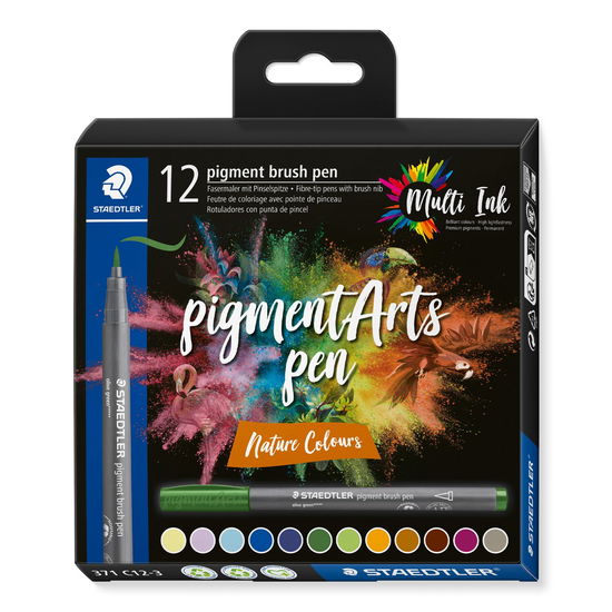 STAEDTLER MultiInk Pigment Arts brush pen 12er-Set - Staedtler - Merchandise - Staedtler - 4007817097052 - May 1, 2024