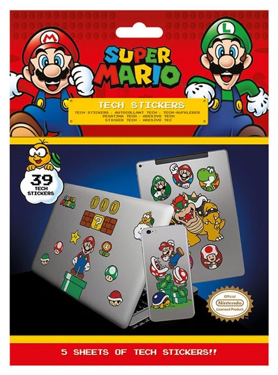 Super Mario Gadget Decals (Home Garden & DIY) - Nintendo - Merchandise -  - 5050293474052 - 26. november 2019