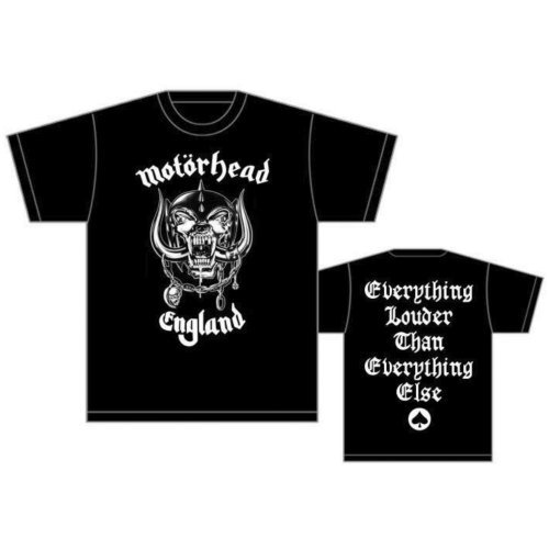 Motorhead Unisex T-Shirt: England (Back Print) - Motörhead - Merchandise - ROFF - 5055295347052 - May 13, 2013