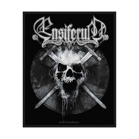 Ensiferum Standard Woven Patch: Skull - Ensiferum - Merchandise - PHD - 5055339760052 - 19. august 2019