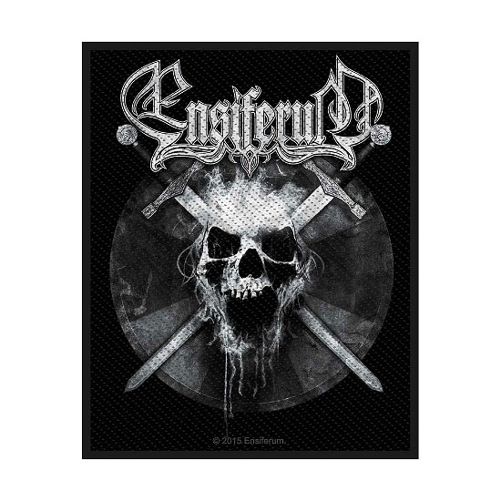 Ensiferum Standard Woven Patch: Skull - Ensiferum - Merchandise - PHD - 5055339760052 - 19. august 2019