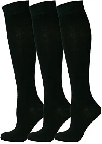 Cover for Banner Cotton Rich Knee High Socks 3 pack Size jnr 123 Black Socks (CLOTHES)