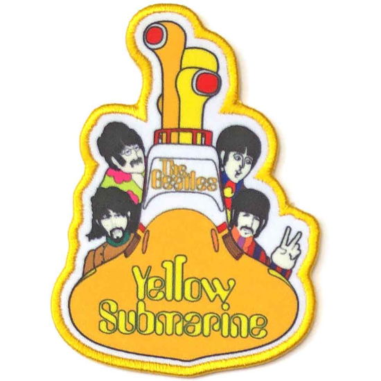 The Beatles Standard Woven Patch: Yellow Submarine All Aboard - The Beatles - Merchandise -  - 5056170692052 - 