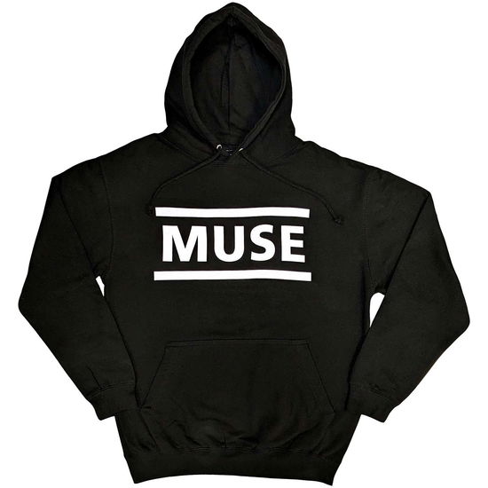 Muse Unisex Pullover Hoodie: White Logo - Muse - Koopwaar -  - 5056737202052 - 