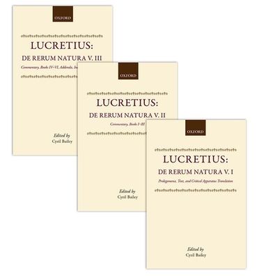 Cover for Lucretius · De Rerum Natura: (Titi Lucreti Cari De Rerum Natura Libri Sex.) (Book pack) (1986)