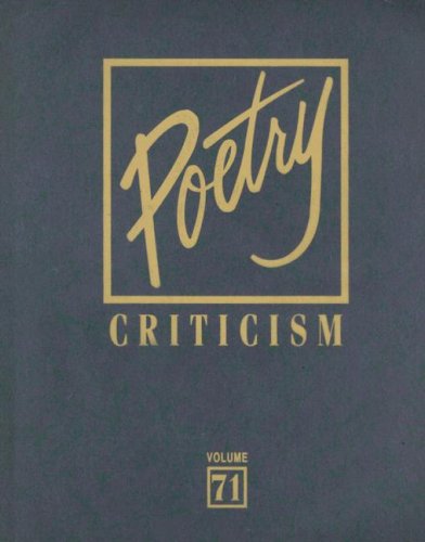 Cover for Michelle Lee · Poetry Criticism (Hardcover Book) (2006)