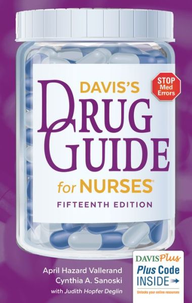 Cover for April Hazard Vallerand · Davis'S Drug Guide for Nurses 15e (Paperback Book) (2016)