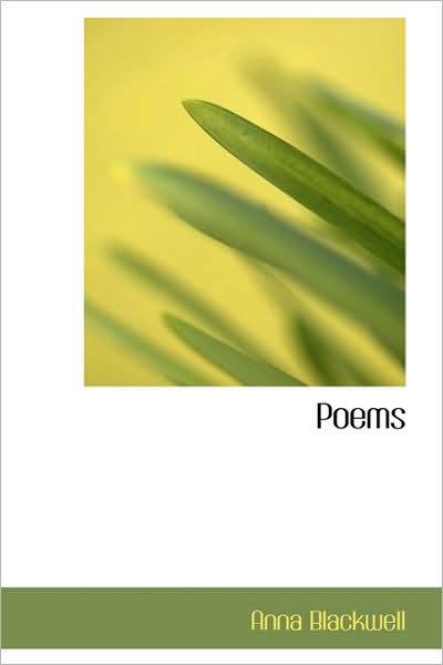 Cover for Anna Blackwell · Poems (Paperback Book) (2009)