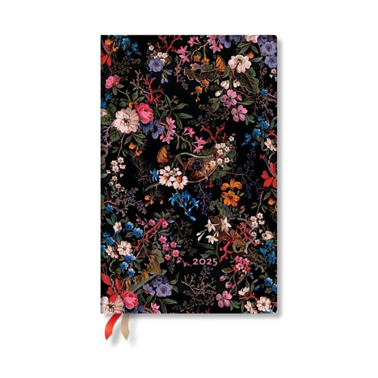 Paperblanks · Floralia (William Kilburn) Maxi 12-month Vertical Hardback Dayplanner 2025 (Elastic Band Closure) - William Kilburn (Inbunden Bok) (2024)
