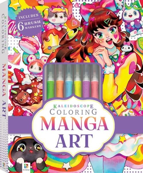 Kaleidoscope Colouring Kit: Manga Art - Kaleidoscope - Hinkler Pty Ltd - Bøger - Hinkler Books - 9781488916052 - 1. juni 2020