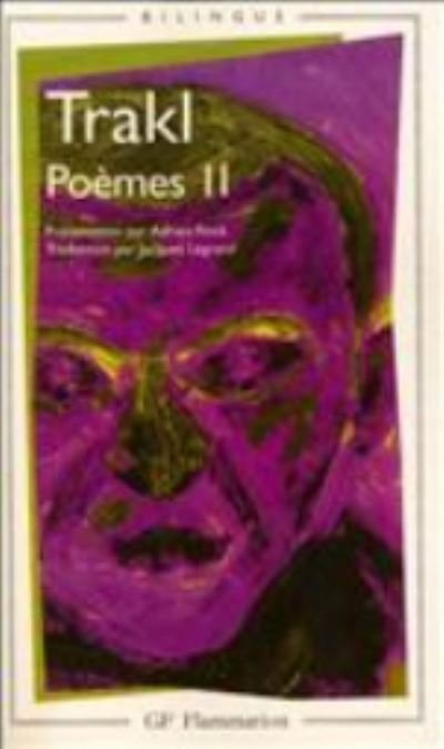 Cover for Georg Trakl · Poemes 2/Bilingue francais-allemand (Paperback Bog) (2001)