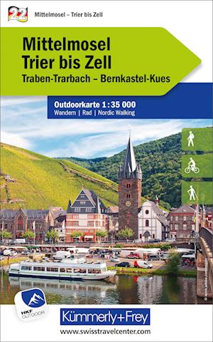 Cover for Mittelmosel - Trier to Zell - Outdoor maps Germany (Map) (2024)