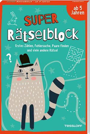 Cover for Stefan Heine · Super Rätselblock ab 5 Jahren. Erstes Zählen, Fehlersuche, Paare finden und viele andere Rätsel (Book) (2022)