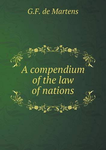 Cover for William Cobbett · A Compendium of the Law of Nations (Paperback Book) (2013)