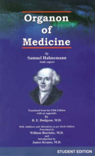 Cover for Samuel Hahnemann · Organon of Medicine (Paperback Book) (2021)