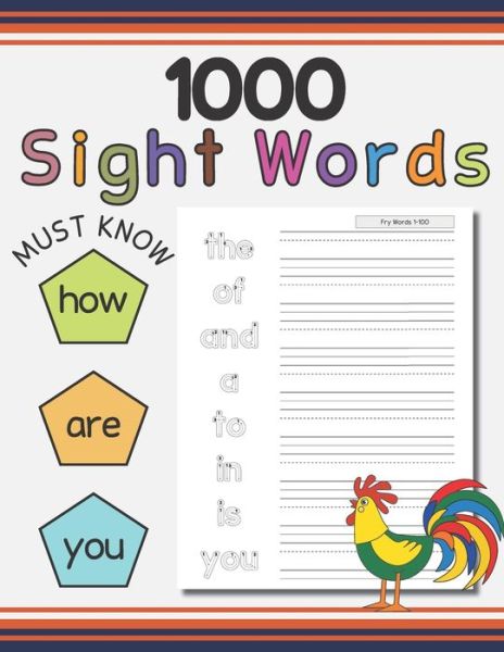 Cover for Judy Rose · 1000 Sight words (Paperback Book) (2020)