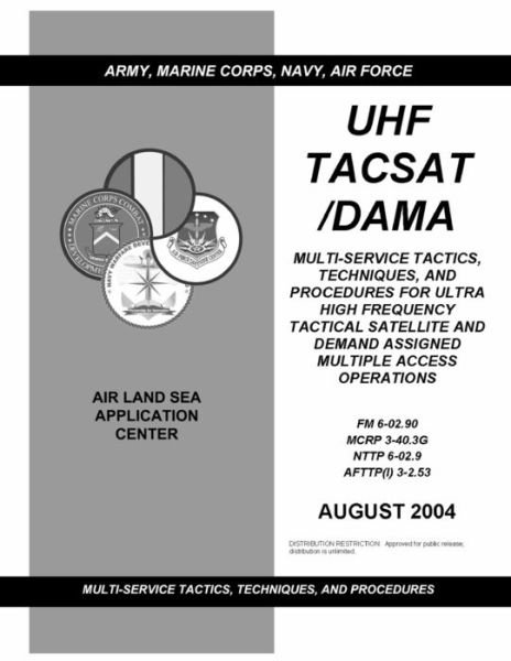 Cover for U S Army · FM 6-02.90 UHF Tacsat /Dama Multi-Service Tactics, Techniques, and Procedures for Ultra High Frequency Tactical Satellite and Demand Assigned Multiple Access Operations (Pocketbok) (2021)