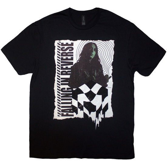 Cover for Falling In Reverse · Falling In Reverse Unisex T-Shirt: 21 Chequered (Black) (T-shirt)