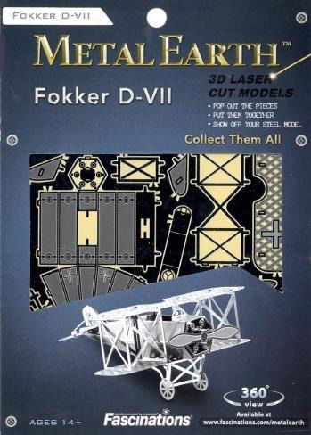 Metal Earth Fokker D-vii (4pcs) - Metal Earth - Produtos - METAL EARTH - 0032309010053 - 